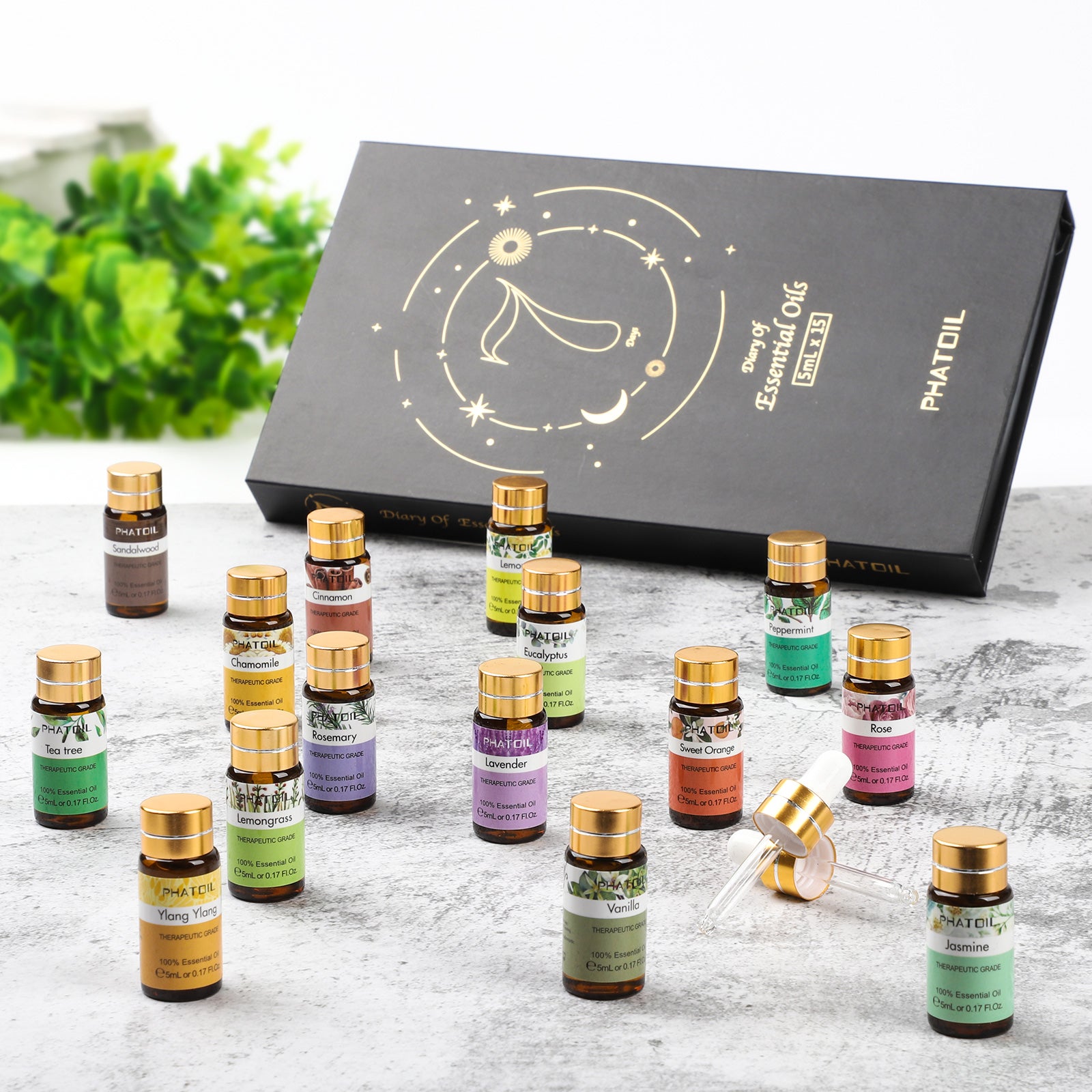 Luxe Essentiële Olie Set – 15 Variëteiten