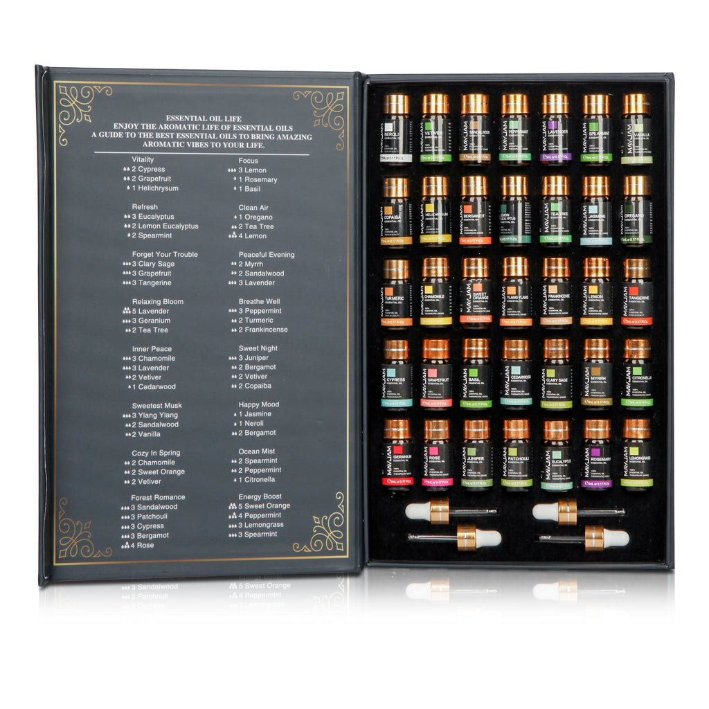 Luxe Essentiële Olie Set – 35 Unieke Geuren